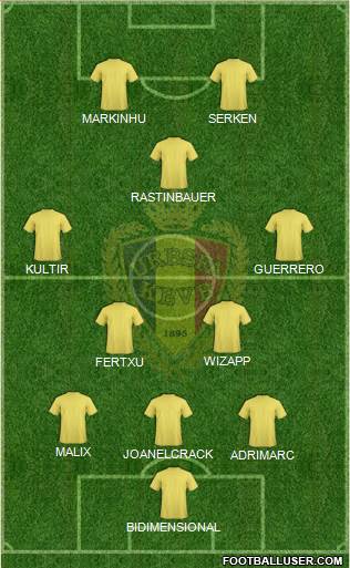 Belgium Formation 2018
