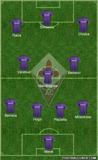 Fiorentina Formation 2018