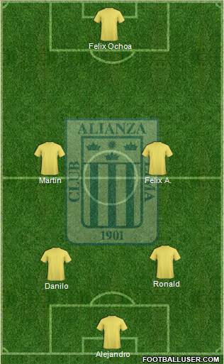 C Alianza Lima Formation 2018
