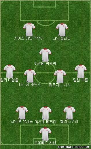 Tunisia Formation 2018