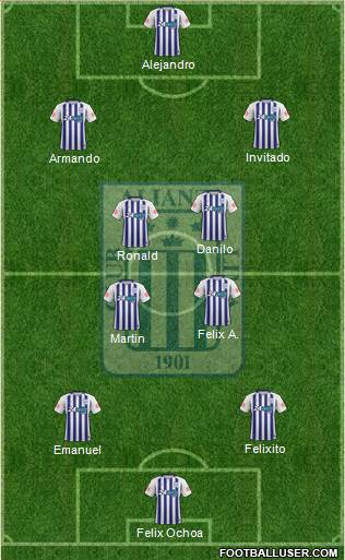 C Alianza Lima Formation 2018