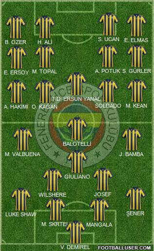 Fenerbahçe SK Formation 2018