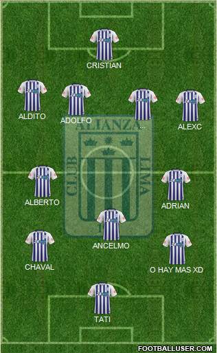 C Alianza Lima Formation 2018