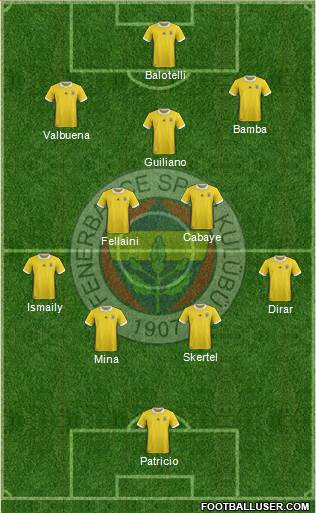 Fenerbahçe SK Formation 2018