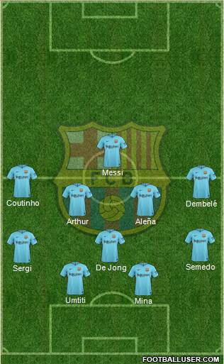 F.C. Barcelona Formation 2018
