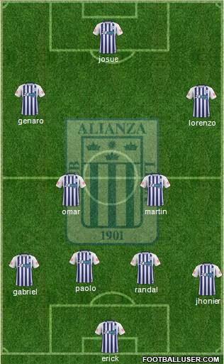C Alianza Lima Formation 2018