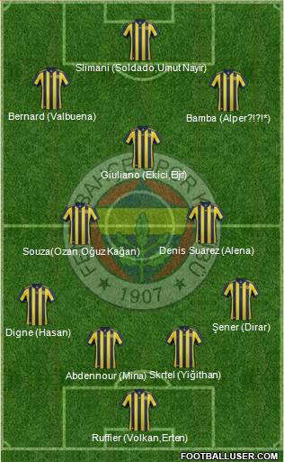 Fenerbahçe SK Formation 2018