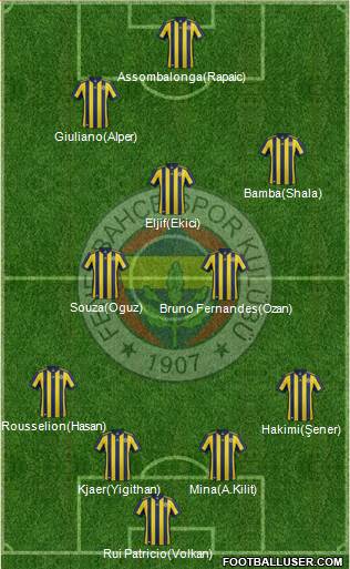 Fenerbahçe SK Formation 2018