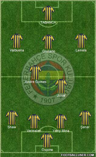 Fenerbahçe SK Formation 2018