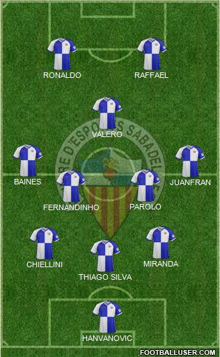 C.E. Sabadell Formation 2018