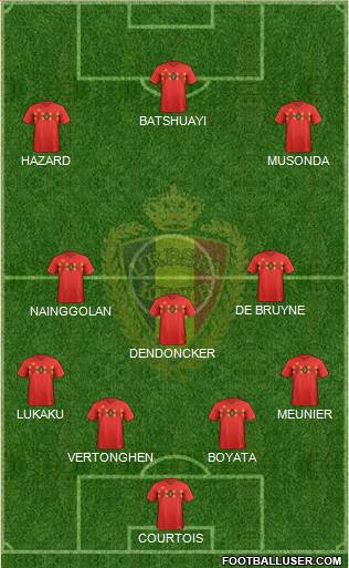 Belgium Formation 2018
