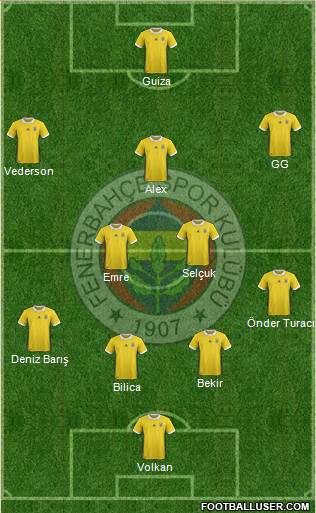 Fenerbahçe SK Formation 2018