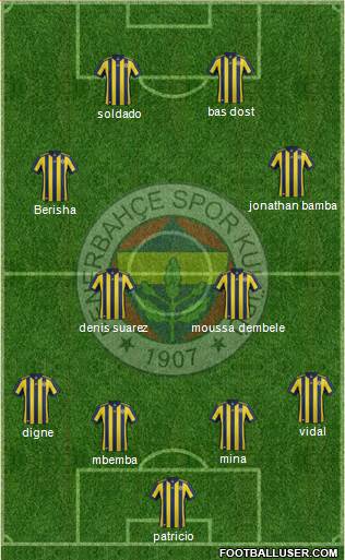 Fenerbahçe SK Formation 2018