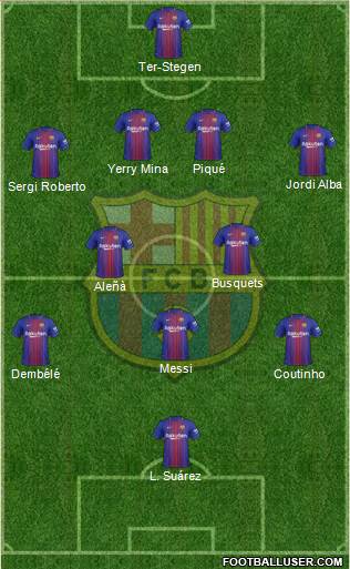 F.C. Barcelona Formation 2018