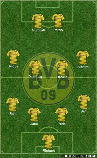 Borussia Dortmund Formation 2018