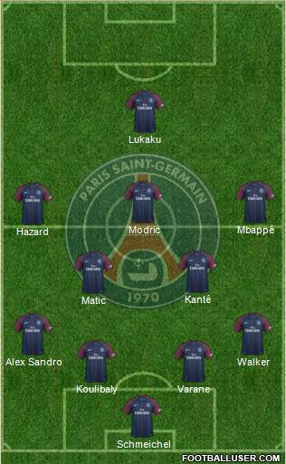 Paris Saint-Germain Formation 2018