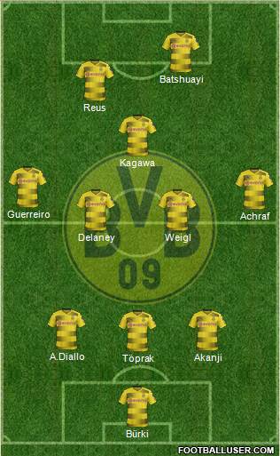 Borussia Dortmund Formation 2018