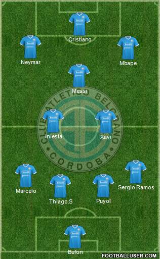 Belgrano de Córdoba football formation