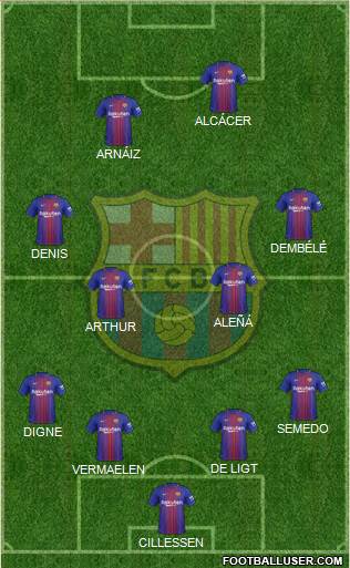 F.C. Barcelona Formation 2018