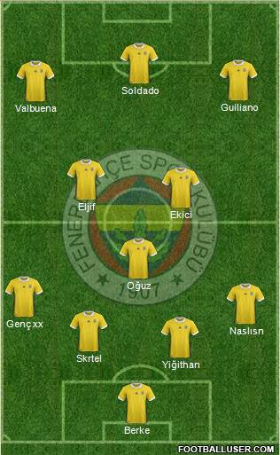 Fenerbahçe SK Formation 2018