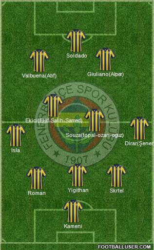 Fenerbahçe SK Formation 2018