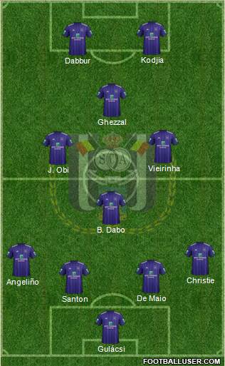 RSC Anderlecht Formation 2018
