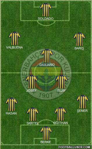 Fenerbahçe SK Formation 2018