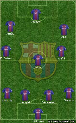 F.C. Barcelona Formation 2018