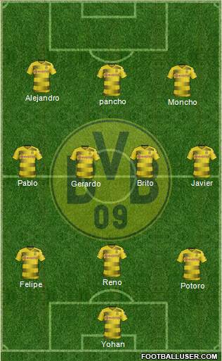 Borussia Dortmund Formation 2018