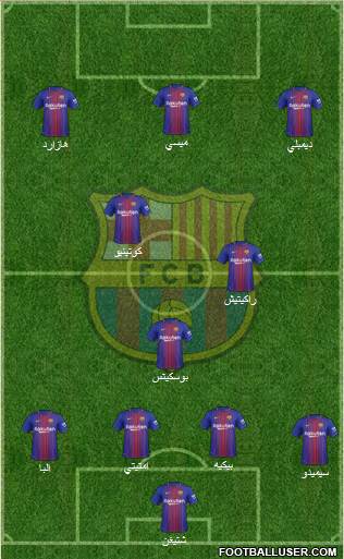 F.C. Barcelona Formation 2018