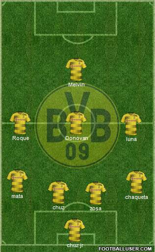 Borussia Dortmund Formation 2018