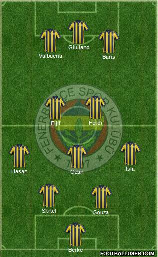 Fenerbahçe SK Formation 2018