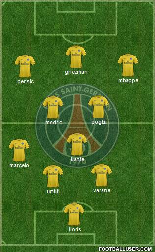 Paris Saint-Germain Formation 2018