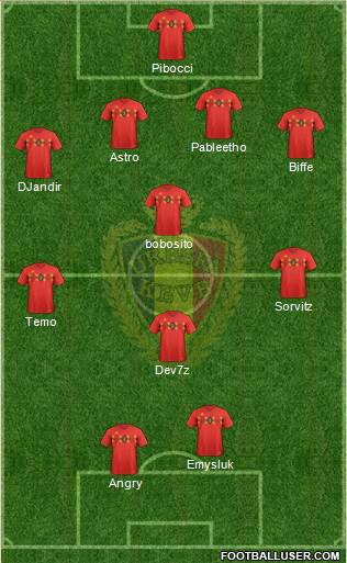 Belgium Formation 2018