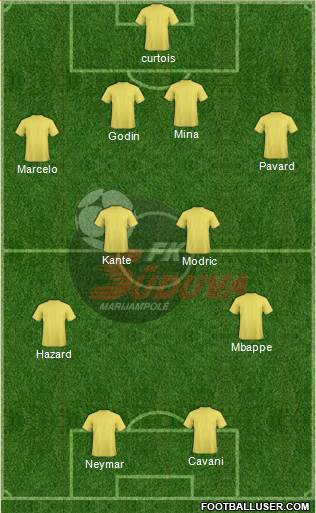 FK Suduva Marijampole Formation 2018