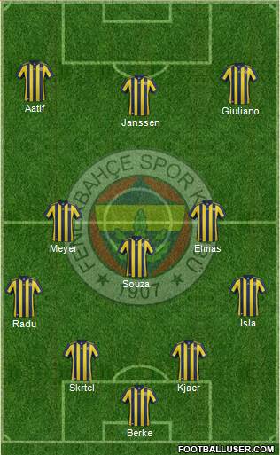 Fenerbahçe SK Formation 2018
