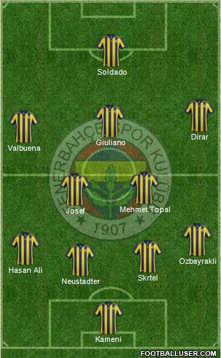 Fenerbahçe SK Formation 2018