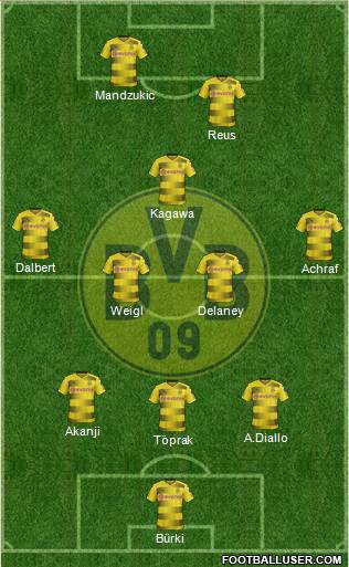 Borussia Dortmund Formation 2018
