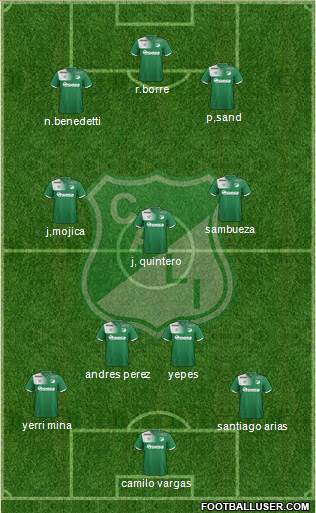 AC Deportivo Cali football formation