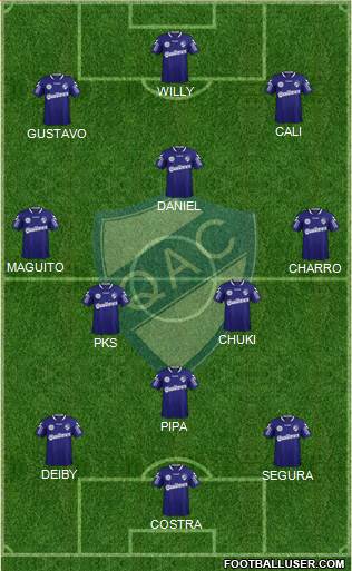 Quilmes 4-3-2-1 football formation