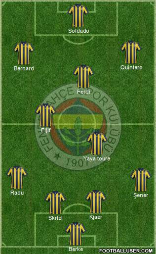 Fenerbahçe SK Formation 2018