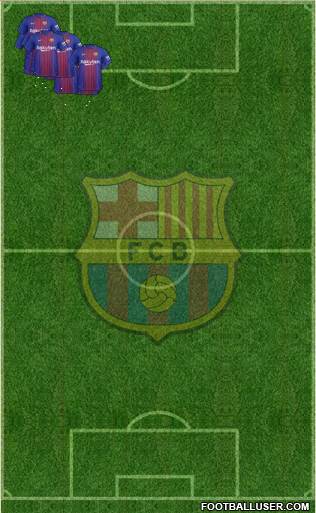 F.C. Barcelona Formation 2018