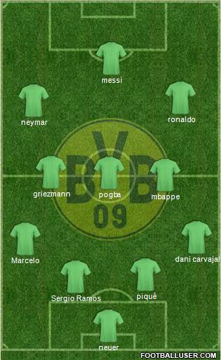 Borussia Dortmund Formation 2018