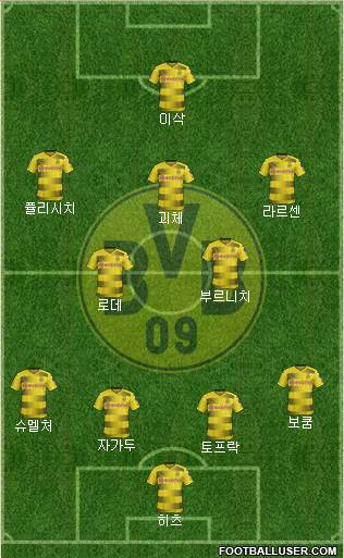 Borussia Dortmund Formation 2018