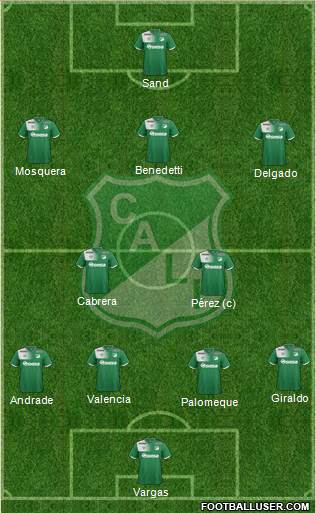 AC Deportivo Cali football formation