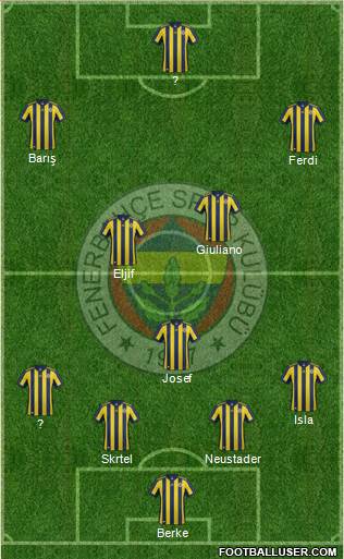 Fenerbahçe SK Formation 2018