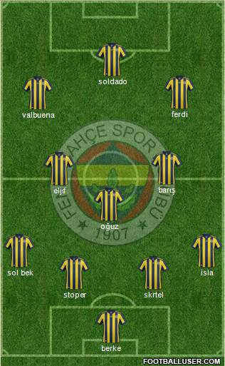 Fenerbahçe SK Formation 2018