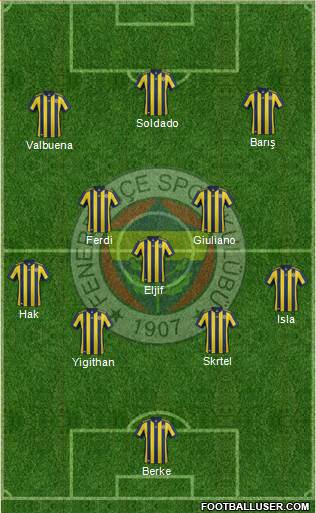 Fenerbahçe SK Formation 2018