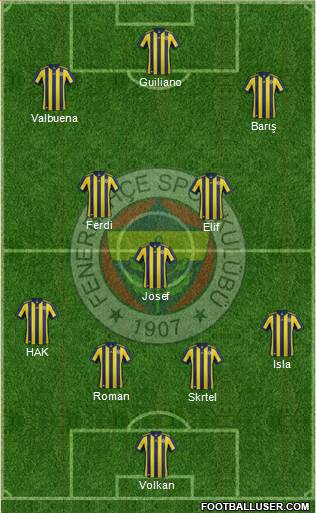 Fenerbahçe SK Formation 2018
