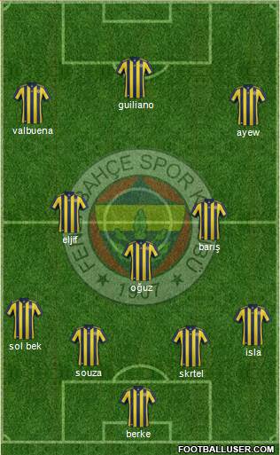 Fenerbahçe SK Formation 2018